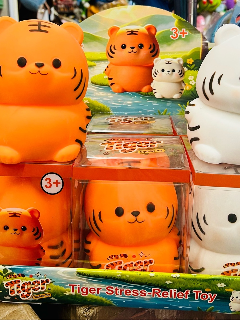 Tiger Stress-Relief Toy - Orange - Unbranded